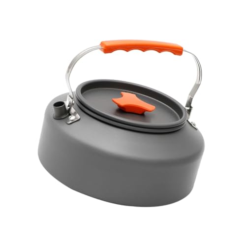 Toyvian tragbarer Wasserkocher Schnell kochender Camping-Wasserkocher falten kleiner Campingkocher Wasserkocher im Freien Campingkesselkessel Reisekessel Aluminiumlegierung von Toyvian
