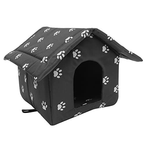 Toyvian wasserdichte Waschbare Haustierhütte für Draußen Wetterfeste Katzen und Hundehütte Warmes Robustes Katzenhaus mit Schutz vor Kälte für Garten Terrasse und Wintergebrauch von Toyvian