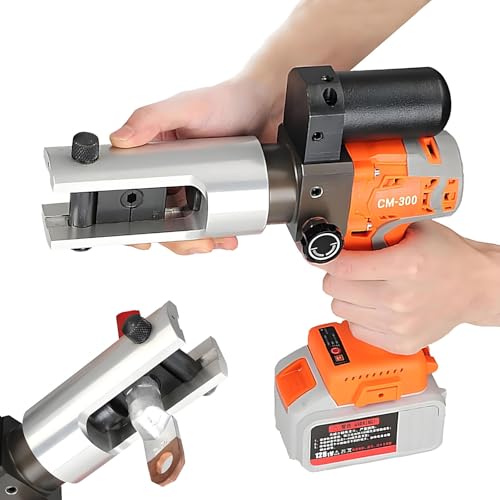 16–300 Mm² Elektrisches Hydraulisches Draht-Crimpwerkzeug, Wiederaufladbare 18-V-Hydraulik-Crimpzange, Batteriebetriebenes Kabeldraht-Werkzeugset von TozMvi