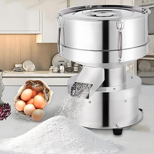 Kommerzieller Mehlsieb Aus Edelstahl, Elektrische Sieb-Vibrationsmaschine, 50-W-Automatik-Siebschüttler Mit Edelstahlsieb, Für Pulverpartikel Und Flüssigkeiten,10cm-150mesh Kommerzieller Mehlsieb Aus Edelstahl, Elektrische Sieb-Vibrationsmaschine, 50-W-Automatik-Siebschüttler Mit Edelstahlsieb, Für Pulverpartikel Und Flüssigkeiten,10cm-150mesh von TozMvi