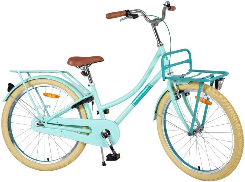 TPFSports Kinderfahrrad Volare Excellent 24 Zoll mit Rücktritt + Handbremse, 1 Gang, (Mädchen Fahrrad - Rutschfeste Sicherheitsgriffe), Kinder Fahrrad 24 Zoll mit Ständer Laufrad Mädchen Kinderrad von Tpfsports