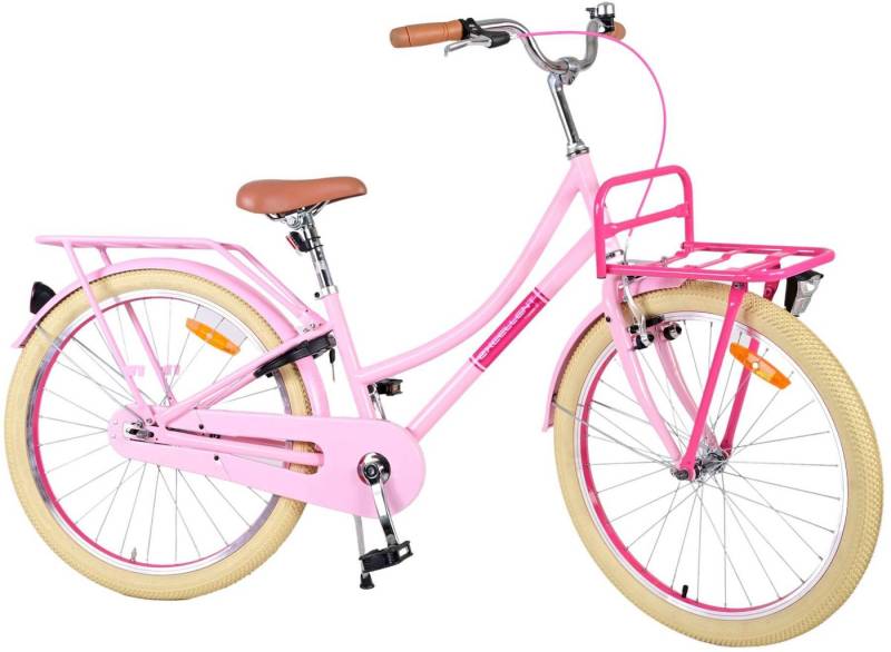 TPFSports Kinderfahrrad Volare Excellent 24 Zoll mit Rücktritt + Handbremse, 1 Gang, (Mädchen Fahrrad - Rutschfeste Sicherheitsgriffe), Kinder Fahrrad 24 Zoll mit Ständer Laufrad Mädchen Kinderrad von Tpfsports