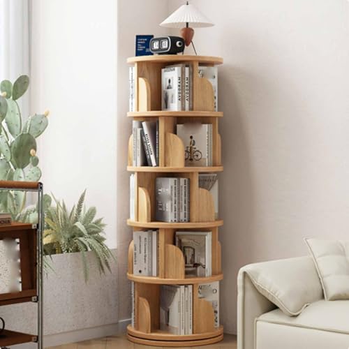 360 Grad drehbares Bücherregal,Bücherregal für Studenten zu Hause,Bilderbuchregal,Eckregal zum Lesen,Geeignet für Schlafzimmer,Wohnzimmer,Kinderzimmer und Erwachsene(Wood color,46*157cm/18.1*61.8in) 360 Grad drehbares Bücherregal,Bücherregal für Studenten zu Hause,Bilderbuchregal,Eckregal zum Lesen,Geeignet für Schlafzimmer,Wohnzimmer,Kinderzimmer und Erwachsene(Wood color,46*157cm/18.1*61.8in) von Tqertrtfxa