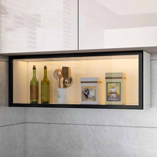 Cremeweißer Vorratsschrank mit Türen,Kleine Küchen-Wandschränke aus Massivholz mit Klapptüren und Bücherregalen,Bohrfreie Küchen- und Esszimmer-Wandschränke(Black+White,80*20*30cm/31.5*7.9*11.8in) Cremeweißer Vorratsschrank mit Türen,Kleine Küchen-Wandschränke aus Massivholz mit Klapptüren und Bücherregalen,Bohrfreie Küchen- und Esszimmer-Wandschränke(Black+White,80*20*30cm/31.5*7.9*11.8in) von Tqertrtfxa