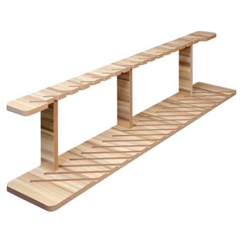 Fliesenständer aus Holz mit 10/18 Fliesen,Große Bodenfliesen -Display -Rack,Metallfliesenlagerregal,Lagerregalregal,Floor Fliesen Probenhalter Display Rack(115cm/45.3in) von Tqertrtfxa