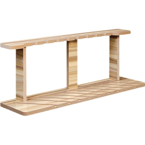 Fliesenständer aus Holz mit 10/18 Fliesen,Große Bodenfliesen -Display -Rack,Metallfliesenlagerregal,Lagerregalregal,Floor Fliesen Probenhalter Display Rack(80cm/31.5in) von Tqertrtfxa