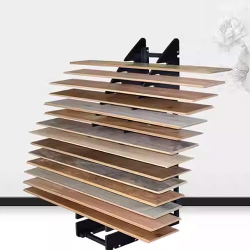 Große Bodenfliesen -Display -Rack,Die Organisatoren des Lagersektors sind All-in-One,Metallfliesenlagerregal,Lagerregalregal,Floor Fliesen Probenhalter Display Rack von Tqertrtfxa