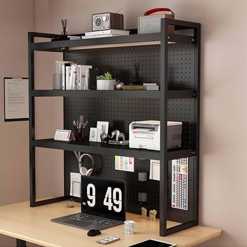 Tqertrtfxa Aufbewahrung für Studentenwohnheime im Homeoffice,Schreibtischregal für Studentenwohnheime im Homeoffice,Geeignet für Studentenwohnheime, Büros und Wohnungen(BlackC,100CM/39.4IN) von Tqertrtfxa