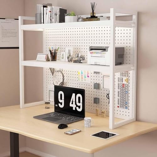 Tqertrtfxa Aufbewahrung für Studentenwohnheime im Homeoffice,Schreibtischregal für Studentenwohnheime im Homeoffice,Geeignet für Studentenwohnheime, Büros und Wohnungen(WhiteB,60CM/23.6IN) von Tqertrtfxa