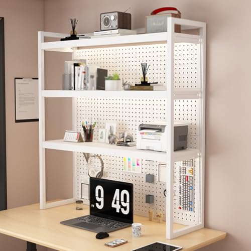 Tqertrtfxa Aufbewahrung für Studentenwohnheime im Homeoffice,Schreibtischregal für Studentenwohnheime im Homeoffice,Geeignet für Studentenwohnheime, Büros und Wohnungen(WhiteC,80CM/31.5IN) von Tqertrtfxa