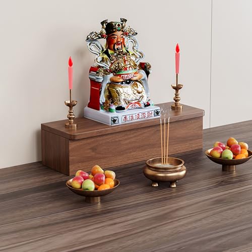 Schreibtisch-Buddha-Statue, Schrein-Altartisch, Meditationstisch aus Holztempel, Chinesischer Stil Guan Gong Gott des Reichtums Pagodenregal, Individualisierbar(Single-layer,50*15*20cm/19.6*5.9*7.8in) Schreibtisch-Buddha-Statue, Schrein-Altartisch, Meditationstisch aus Holztempel, Chinesischer Stil Guan Gong Gott des Reichtums Pagodenregal, Individualisierbar(Single-layer,50*15*20cm/19.6*5.9*7.8in) von Tqoiozxa