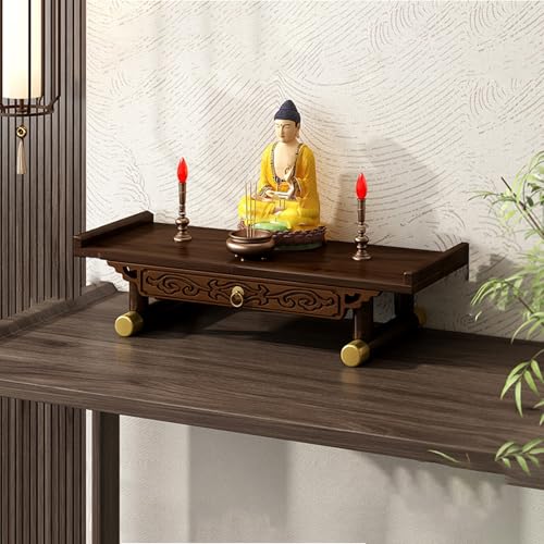 Tqoiozxa Altartisch, an der Wand montierter persönlicher Schrein-Altartisch, Buddha-Nische, Buddha-Statuenständer, zum Platzieren von Fotos, Souvenirs usw.(Upgraded Version,Large) von Tqoiozxa