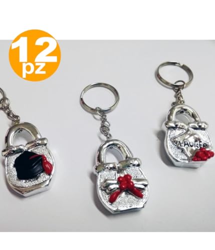 TrAdE Shop Traesio 12 Bonbonniere Silber LAUREA Metallo PORTAFORTUNA von TrAdE Shop Traesio