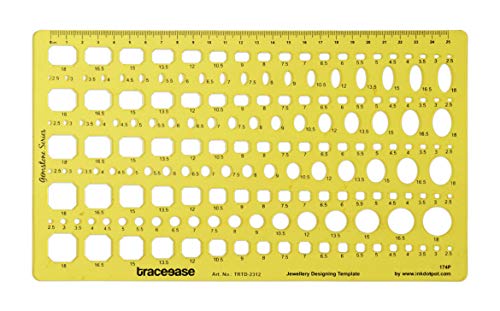 Traceease Schmuck Vorlagen Für Smaragd/Quadratisch/Rund Edelstein Form Führungs Werkzeuge Schmuck,Design Schablonen Ausarbeitung von Traceease
