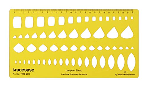 Traceease Schmuck Vorlagen Für Smaragd/Square/Birne/Marquise Edelstein Form Führungs Werkzeuge Schmuck,Design Schablonen Ausarbeitung von Traceease