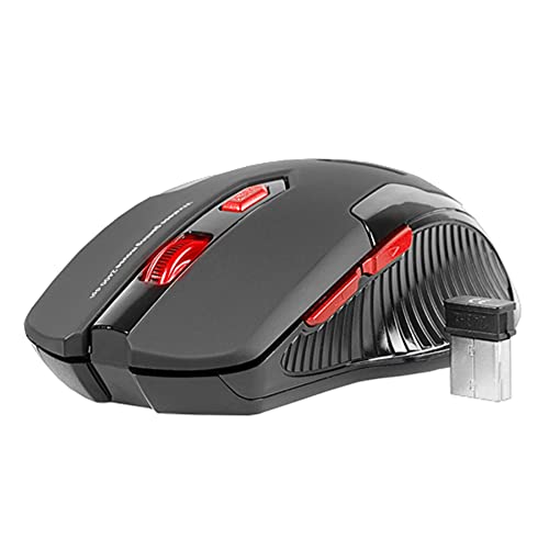 Tracer Airman Maus RF kabellos + USB Optisch 2400 DPI Schwarz, Rot - Mäuse (Optisch, RF kabellos + USB, 2400 DPI, Schwarz, Rot) von Tracer