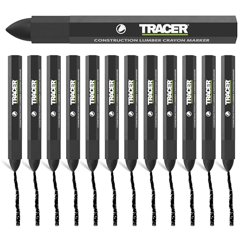 Tracer Bauholzstifte, 12 Stück, Schwarz 12 x schwarze Markierungsstifte für verschiedene Oberflächen Tracer Bauholzstifte, 12 Stück, Schwarz 12 x schwarze Markierungsstifte für verschiedene Oberflächen von Tracer