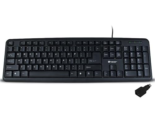 Tracer Keyboard Tracer Maverick Black USB + PS2 Adapter, US von Tracer