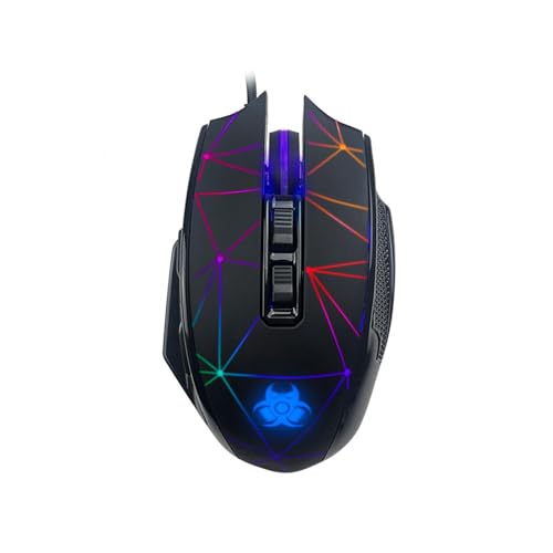Tracer Space Gaming-Maus | RGB-Beleuchtung | 7200 DPI | 8 Tasten | Ergonomisches Design | Modulares Gewichtssystem | Kabelgebunden über USB | Symmetrisch für Links- und Rechtshänder | Gaming-Optimiert von Tracer