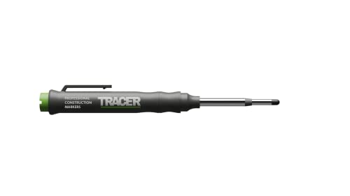 Tracer Tieflochmarker mit Doppelspitze und Halteclip. Schwarz Markierungsstift von Tracer