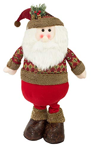 Weihnachtsmann Dekofigur für Advent und Weihnachten - Stehfigur mit ausziehbaren Beinen - 80 x 34 cm von Trachtenland