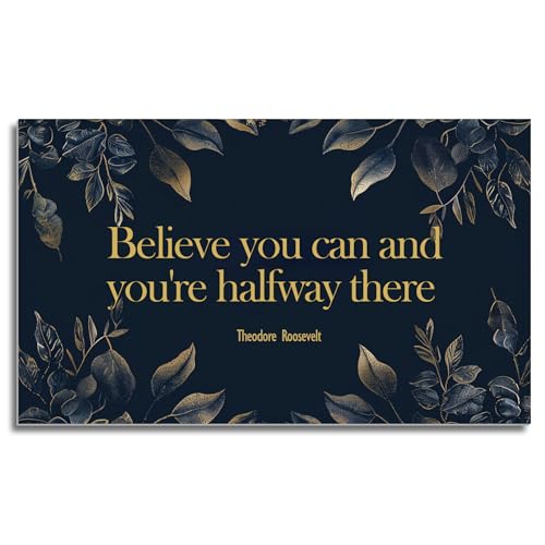 TracyArt Motivierende Wanddekoration für Büro, Believe You Can and You're Halfway There – Inspirierende Poster, Motivationsposter, ungerahmt 33 x 43,2 cm TracyArt Motivierende Wanddekoration für Büro, Believe You Can and You're Halfway There – Inspirierende Poster, Motivationsposter, ungerahmt 33 x 43,2 cm von TracyArt