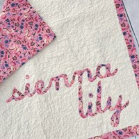 Personalisierte Baby Quilt Add Auf 1 Buchstaben von TracyBugQuilts