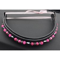 Designer Leder Stirnband Mit Perlen Designer Leder Stirnband Mit Perlen von TracyJanuleDesigns