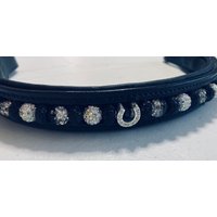 Designer Leder Stirnband Mit Perlen von TracyJanuleDesigns