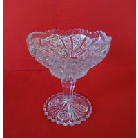 Antique Cut Glass Compote Hohe Footed Dish Abcg von TracyShort10