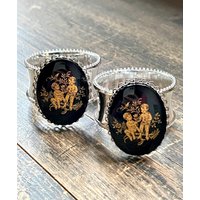 Serviettenring Mit Kamee Bling | Verkauft Als Paar Serviettenring Mit Kamee Bling | Verkauft Als Paar von TracysBlingRings