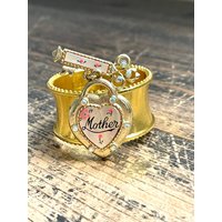 Serviettenring Mit Mutter Und Herz Bling Serviettenring Mit Mutter Und Herz Bling von TracysBlingRings
