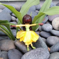 Puppe Flower Fairy - Gold Und Gelb von TracysGardenFairies