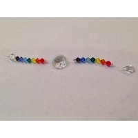 Chakra Sonnenfänger Doppel-Chakra Sparkly Regenbogen Sonnenlicht Swarovski Crystals Wohnkultur Fenster-Behandlung Chakra Sonnenfänger Doppel-Chakra Sparkly Regenbogen Sonnenlicht Swarovski Crystals Wohnkultur Fenster-Behandlung von TracysMysticalGems
