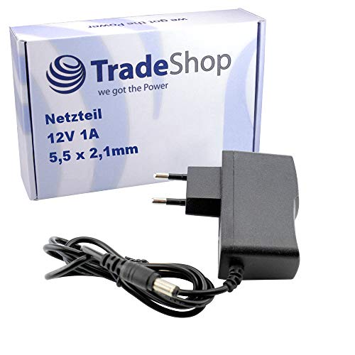 Trade-Shop 12V 1A Netzteil universal Stromadapter ersetzt NK120P100PGS NTS 1000-12V DVE für TechnoTrend TT-Micro Receiver Lolaloo Kinderwagenschaukler Trade-Shop 12V 1A Netzteil universal Stromadapter ersetzt NK120P100PGS NTS 1000-12V DVE für TechnoTrend TT-Micro Receiver Lolaloo Kinderwagenschaukler von Trade-Shop