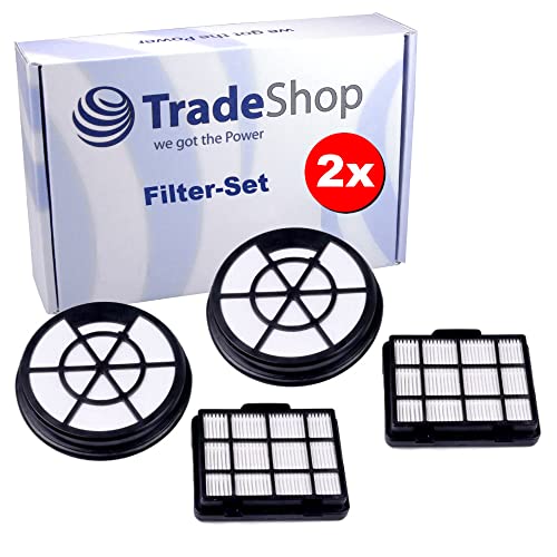 2x Trade-Shop Filter-Set (Motorschutzfilter/Abluftfilter + HEPA-Filter) kompatibel mit Bosch Staubsauger Bodenstaubsauger ersetzt 12025213 17001740 von Trade-Shop we got the Power