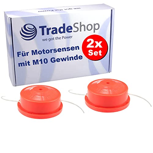 2x Trade-Shop Rasentrimmer Doppel-Fadenkopf Motorsense Trimmerkopf kompatibel mit Einhell BG-BC 33-4 S GH-BC 43 AS BG-BC 25 BG-BC 25 AS BG-BC 25 S BG-BC 25/1 2x Trade-Shop Rasentrimmer Doppel-Fadenkopf Motorsense Trimmerkopf kompatibel mit Einhell BG-BC 33-4 S GH-BC 43 AS BG-BC 25 BG-BC 25 AS BG-BC 25 S BG-BC 25/1 von Trade-Shop