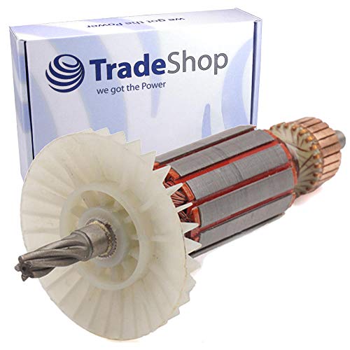 Anker/Rotor/Motor Ersatzteil/Läufer/Kollektor/Polpaket mit Lüfter ersetzt Makita 515668-4 für Bohrhammer HR 2020 HR 2440 HR 2450 von Trade-Shop