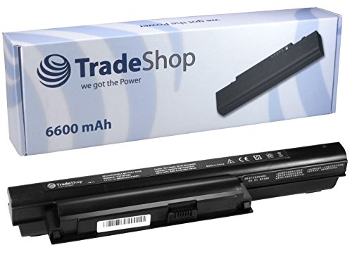 Hochleistungs Li-Ion Qualitäts Akku 10,8V/11,1V / 6600mah ersetzt Sony VAIO VGP-BPS22 VGP-BPL22 VGP-BPS22/A VGP-BPS22A für VPC-EB1GGX VPC-EB1HGX VPC-EB1JFX VPC-EB1KGX VPC-EB1LFX VPC-EB1M0E VPC-EB1MFX VPC-EB1NFX von Trade-Shop we got the Power