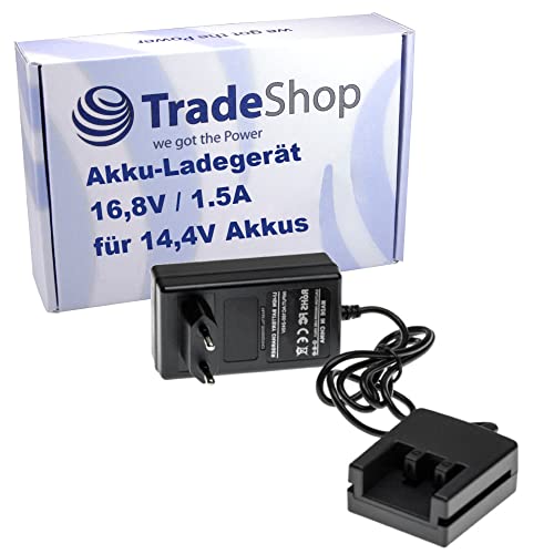 Ladegerät für Fein MultiMaster ABLK 1.3, ABS 14, ASCM 14, ASCS 4.8 set, ASM 14-4, ASW 14-10 Li-Ion Akkus mit 14,4V / Ladestation Netzteil von Trade-Shop