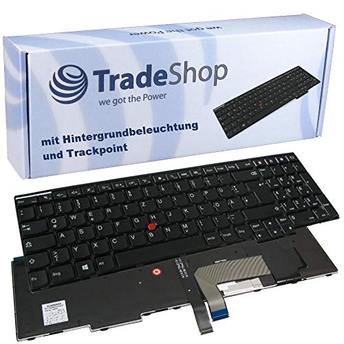 Original Laptop-Tastatur / Notebook Keyboard mit Hintergrundbeleuchtung und Trackpoint Deutsch QWERTZ für Lenovo Thinkpad 39651 04W2453 04Y2354 04Y2360 04Y2374 04Y2387 04Y2397 04Y2399 04Y2417 04Y2426 von Trade-Shop