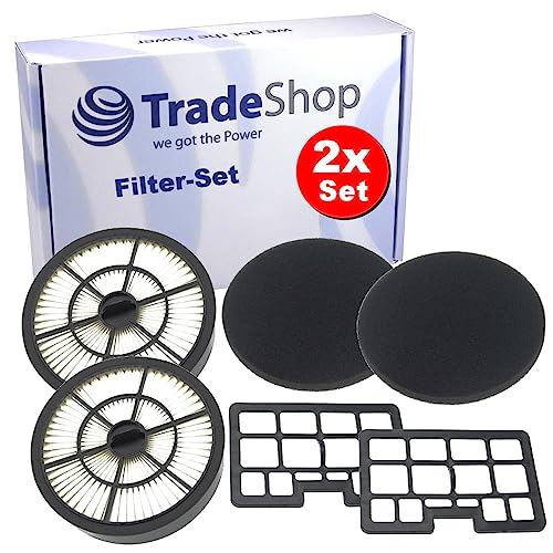 Trade-Shop 6in1 Filter-Set Staubsaugerfilter kompatibel mit Hanseatic VC-T4020ES-2 VC-T4020ES17 Bodenstaubsauger ersetzt 422064 551793 15705486 von Trade-Shop