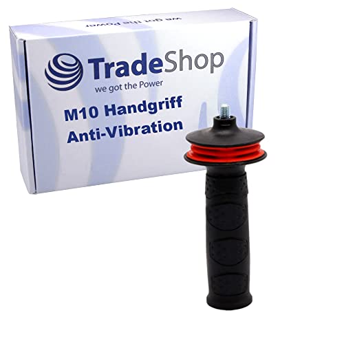 Trade-Shop Antivibration-Handgriff Griff für kleine Winkelschleifer mit M10 Gewinde, kompatibel mit Bosch, Hilti, Metabo, Makita etc. von Trade-Shop we got the Power