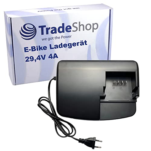 Trade-Shop Netzteil Ladegerät Ladekabel 29,4V 4A kompatibel mit Panasonic 26V EBike Akku ersetzt NKJ-044 NKJ-048 NKJ-050 von Trade-Shop