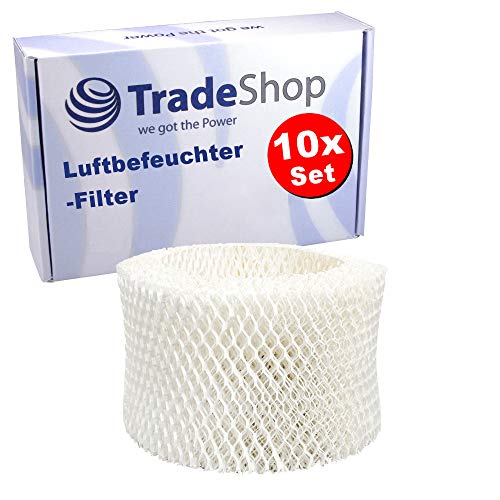 10x Trade-Shop Luft-Filter Luftbefeuchter-Filter Ersatz für Honeywell HCM-540 HCM-630 HCM-631 HCM-645 HCM-650 HCM-710 HH-350E W-3100E WH-3900E von Trade-Shop