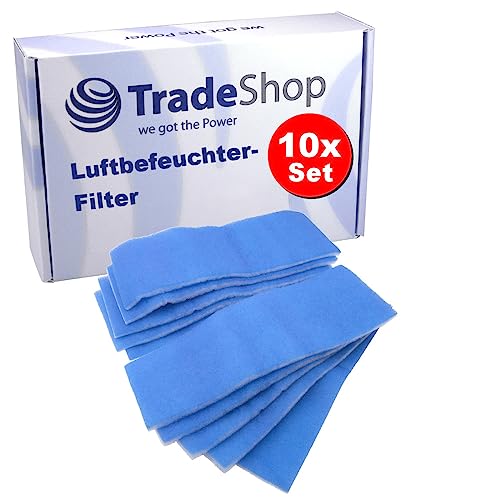 10x Trade-Shop Vlies Luftbefeuchter-Filter Zuluft Abluft kompatibel mit Nilan VP 18 Compact, VP 18 Compact P Lüfter/Filterklasse G4 von Trade-Shop