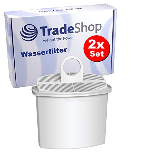 2x Ersatz Wasserfilter Filterpatrone kompatibel mit Braun KF147 KF148 KF150 KF155 KF160 KF550 KF560 KFT150 KF157 KF180 KF187 KF310 ersetzt BR63112770 BR63112789 von Trade-Shop