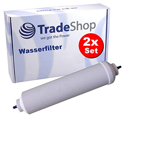 2x Ersatz Wasserfilter ersetzt Haier 0060823485A Kemflo Aicro MCS662FIX HB21FWNN HRF-661FFA HRF-662FFASS HRF669FFA HRF-518W HRF-628AF6 HRF-628IF6 von Trade-Shop