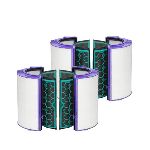 2x HEPA Filter Ersatz + Aktivkohlefilter kompatibel mit Dyson Pure Cool TP04 TP05 HP04 HP05 DP04 DP05 Luftreiniger ersetzt 969048-03 969048-01 von Trade-Shop