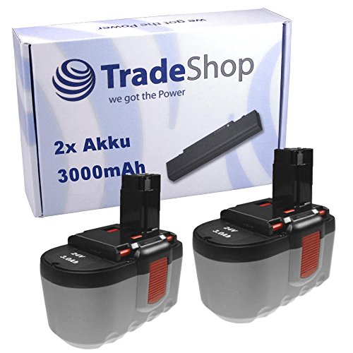 2x Hochleistungs Werkzeug Ni-MH Akku 24V 3000mAh für BOSCH GSR24 VE2 PSB24 VE2 GSR 24 VE2 PSB 24 VE2 GBH 24V Professional GBH 24VF GSH 24V GBH24V GBH24VF GSH24V GBH 24 V GBH-24V GBH 24 VF GSH 24 V 2x Hochleistungs Werkzeug Ni-MH Akku 24V 3000mAh für BOSCH GSR24 VE2 PSB24 VE2 GSR 24 VE2 PSB 24 VE2 GBH 24V Professional GBH 24VF GSH 24V GBH24V GBH24VF GSH24V GBH 24 V GBH-24V GBH 24 VF GSH 24 V von Trade-Shop